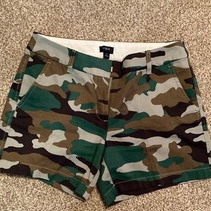 JCrew Camo Shorts